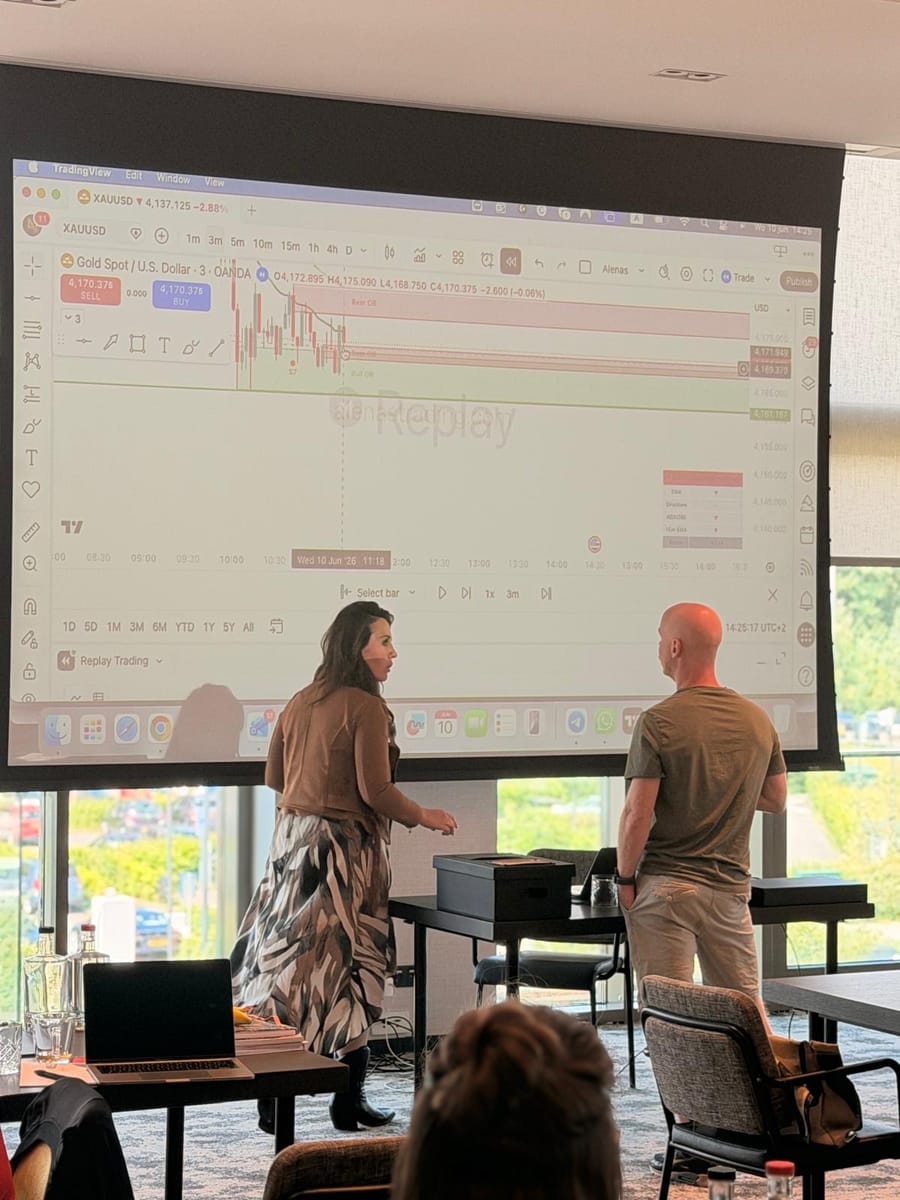 Reviewing the projected chart together at the front of the room.